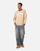Tommy Jeans TJM Reg Tipping Varsity Crewneck Tawny Sand