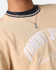 Tommy Jeans TJM Reg Tipping Varsity Crewneck Tawny Sand