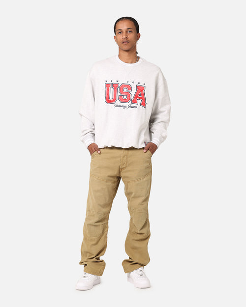 Tommy Jeans TJU Archive Games Team USA Crewneck Silver Grey Heather