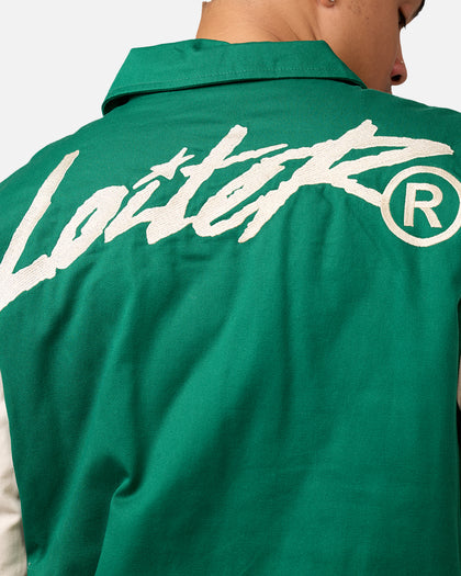 Loiter World Series Varsity Jacket Green