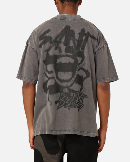 Saint Morta Do Not Disturb T-Shirt Washed Charcoal