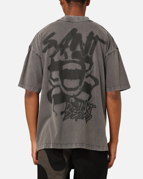 Saint Morta Do Not Disturb T-Shirt Washed Charcoal