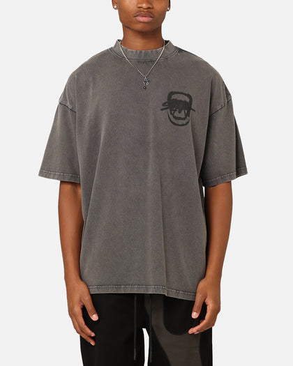 Saint Morta Do Not Disturb T-Shirt Washed Charcoal