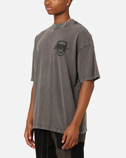 Saint Morta Do Not Disturb T-Shirt Washed Charcoal