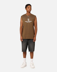 Saint Morta Emblem Muscle T-Shirt Army Green