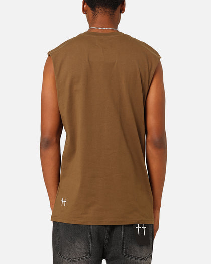 Saint Morta Emblem Muscle T-Shirt Army Green