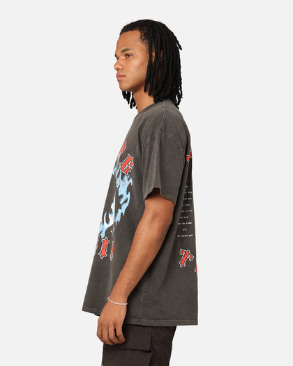 American Thrift X Lord Of The Rings The Balrog Heavyweight T-Shirt Black Wash