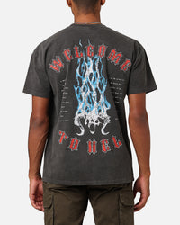 American Thrift X Lord Of The Rings The Balrog Heavyweight T-Shirt Black Wash