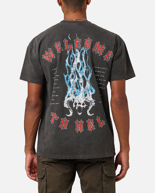 American Thrift X Lord Of The Rings The Balrog Heavyweight T-Shirt Black Wash