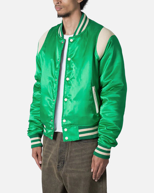 MNML Classic Varsity Jacket Green