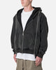 MNML Dual Zipper Hoodie Washed Black