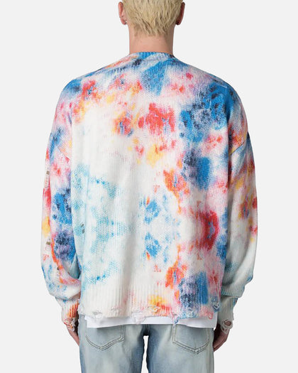 MNML Tie Dye Cardigan Sweater Multi