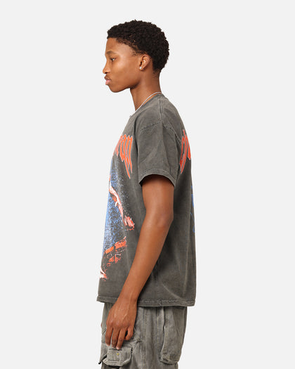 Goat Crew X Chainsaw Man Heavyweight T-Shirt Black Wash