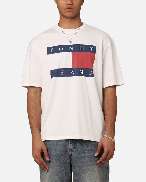 Tommy Jeans TJM Oversized Big Flag T-Shirt Ancient White