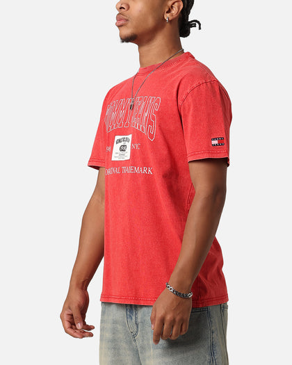 Tommy Jeans TJM Archive Logo T-Shirt Deep Crimson