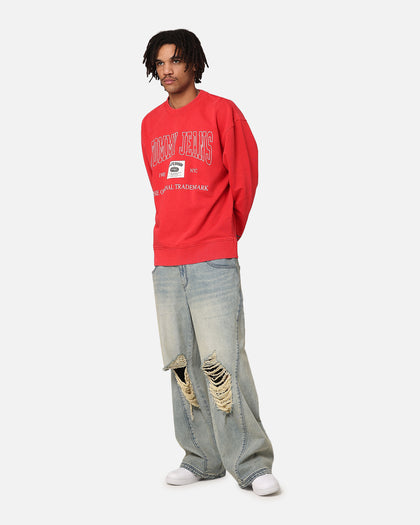 Tommy Jeans TJM Relax Archive Crewneck Deep Crimson