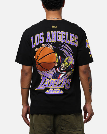 Hyperfly X My Hero Academia V NBA Los Angeles Lakers T-Shirt Black