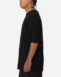 Playboy Neon Stack T-Shirt Black/Pink