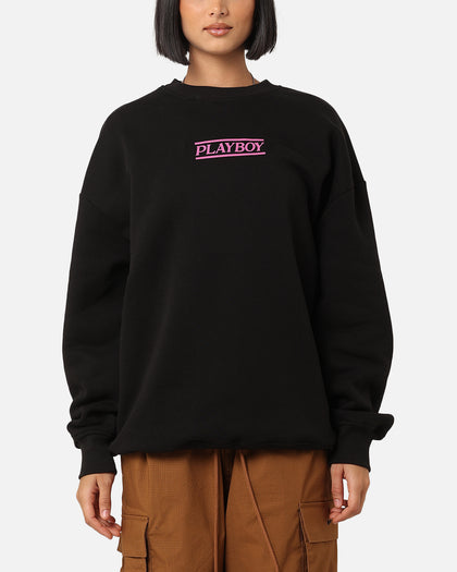 Playboy The Kiss Crewneck Black/Pink