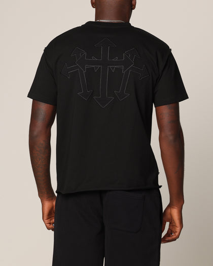 Saint Morta Sorrows Cut T-Shirt Black