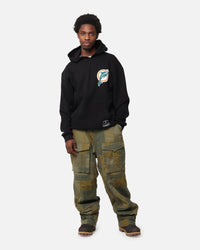 Mitchell & Ness Miami Dolphins 'Alter Ego' Flames Hoodie Faded Black