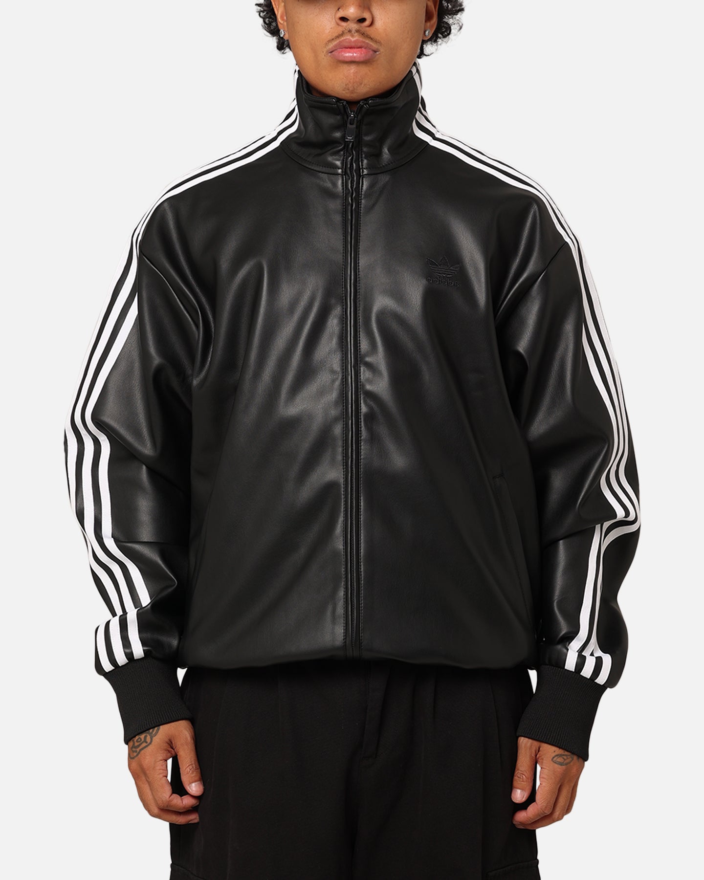 Adidas Faux Leather Adicolour 3-Stripes Loose Firebird Tracksuit
