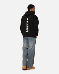 Playboy Logo Lockup Hoodie Black