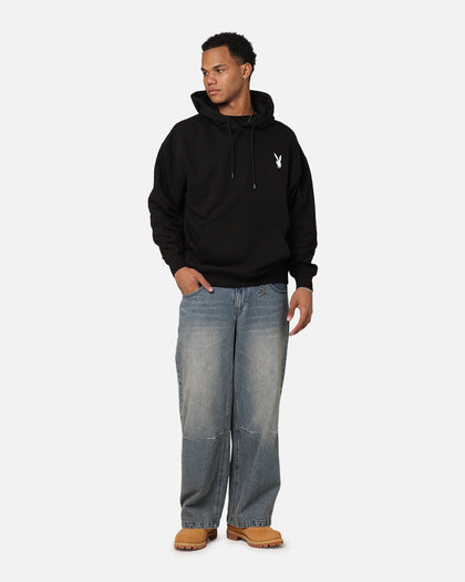 Playboy Logo Lockup Hoodie Black