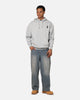 Playboy Logo Lockup Hoodie Grey Marle