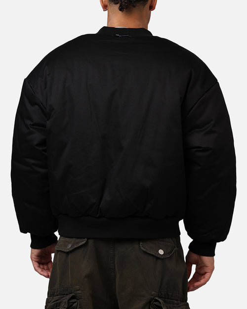 The Anti Order Oversized Cropped Bomber Jacket Black