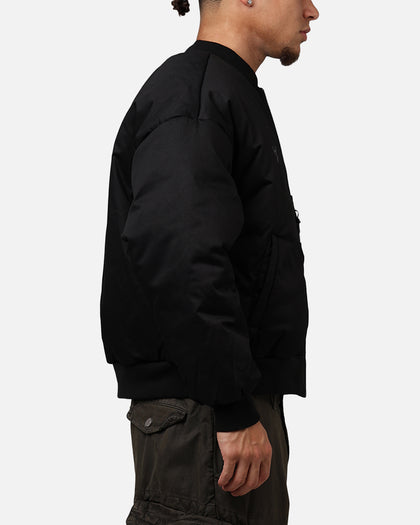 The Anti Order Oversized Cropped Bomber Jacket Black
