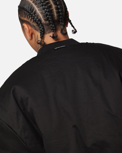 The Anti Order Oversized Cropped Bomber Jacket Black
