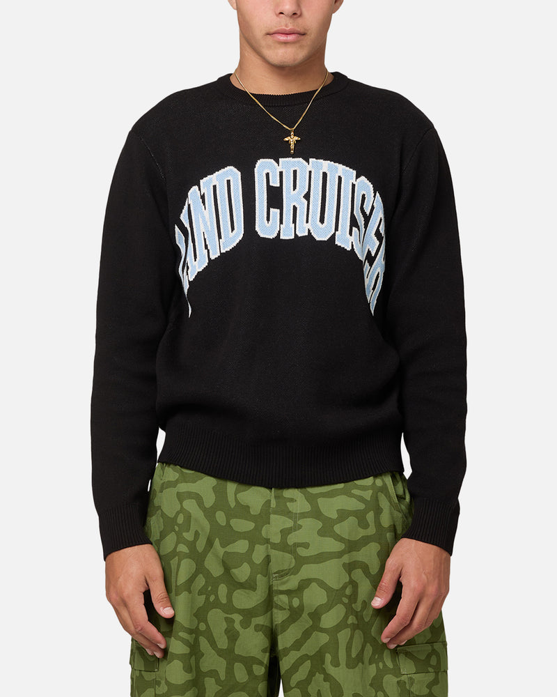 Buy Huf X Toyota Parts And Service Crewneck Sweater Black with crypto