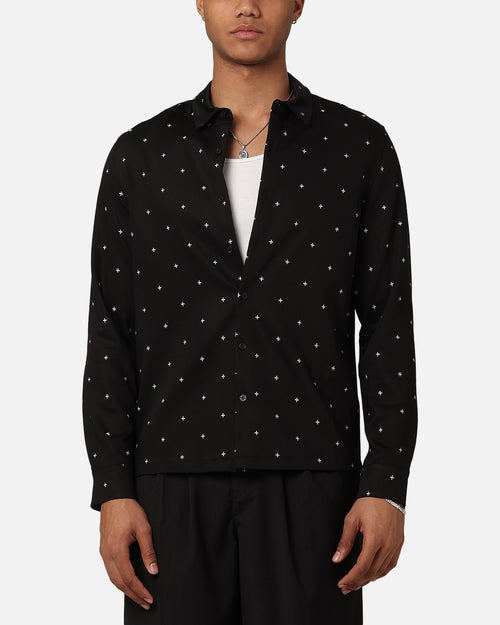 Ksubi Polka Plus Button Up Shirt Black