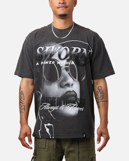 Sworn To Us Power T-Shirt Washed Black