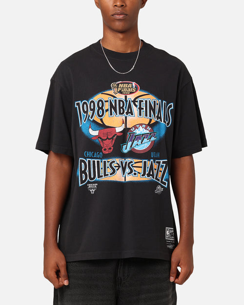Mitchell & Ness Chicago Bulls Vs. Utah Jazz T-Shirt Faded Black