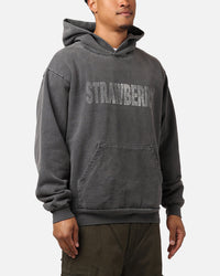 Strawberry New Arch Hoodie Vintage Black