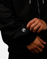 Avirex Script Full Zip Hoodie Black