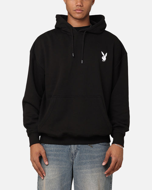 Playboy Repeat Bunny Stack Hoodie Black