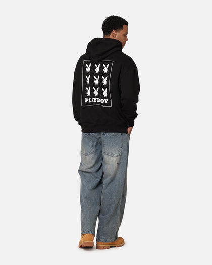 Playboy Repeat Bunny Stack Hoodie Black