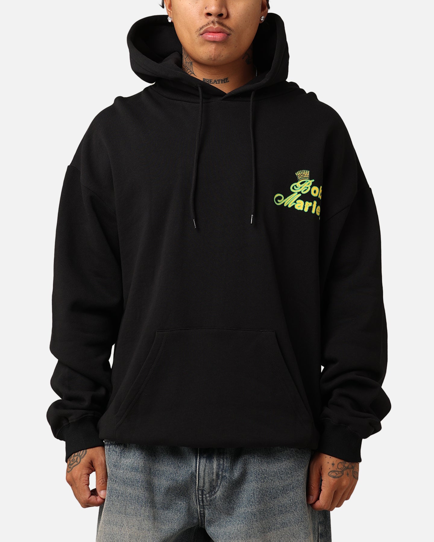 Bob Marley Smile Jamaica Hoodie Black | Culture Kings
