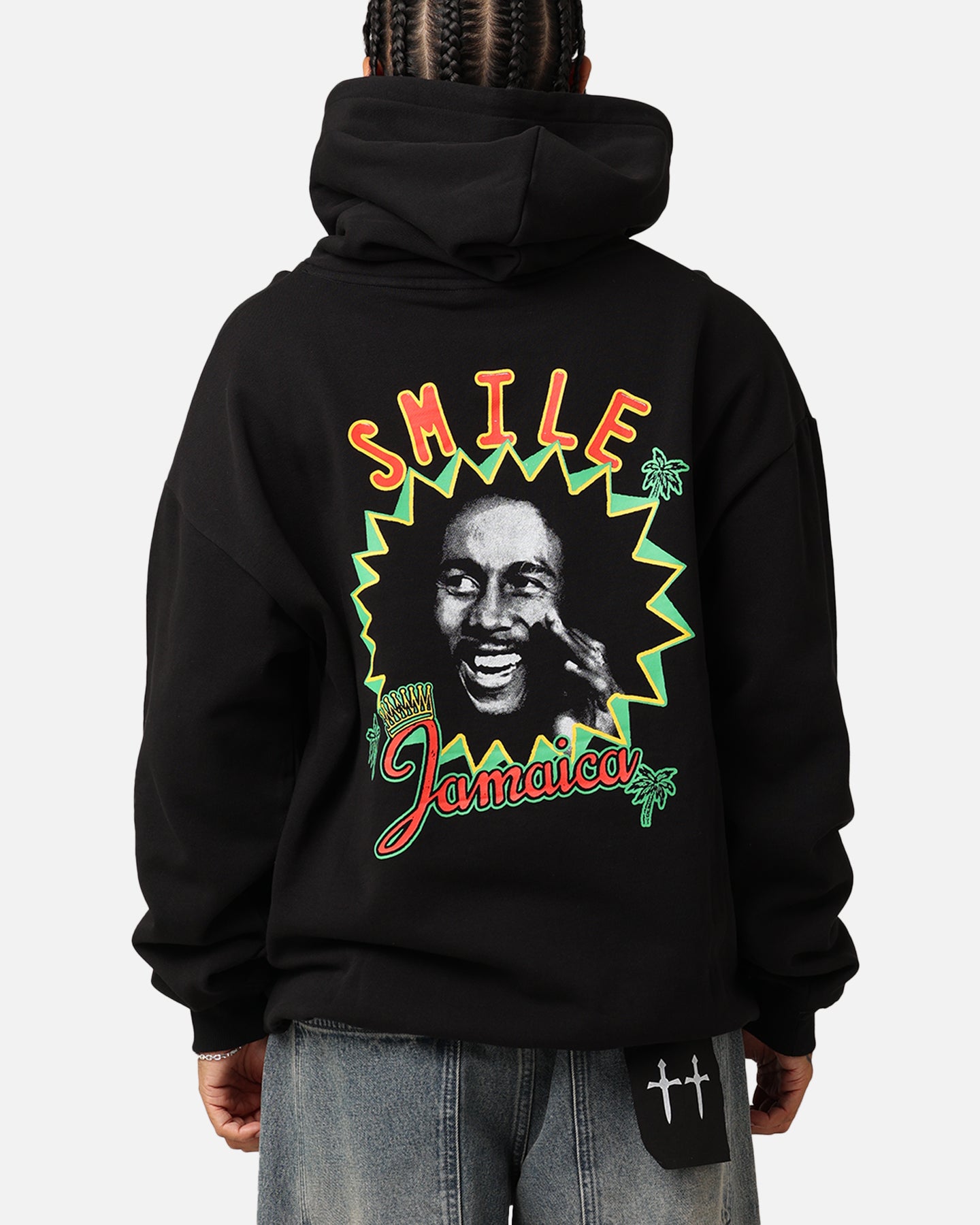 Bob Marley Smile Jamaica Hoodie Black | Culture Kings
