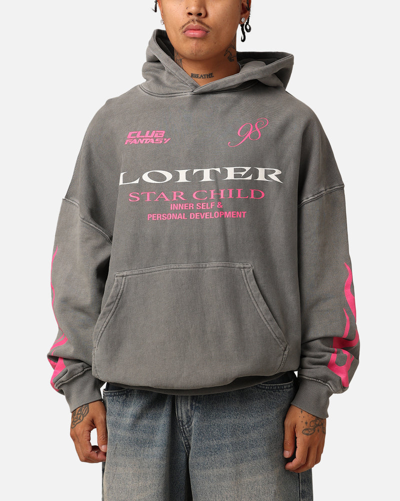Loiter Star Child Hoodie Washed Charcoal