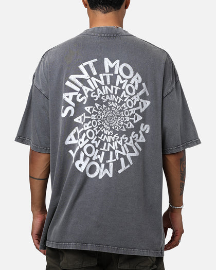 Saint Morta Vortex Mock T-Shirt Washed Charcoal