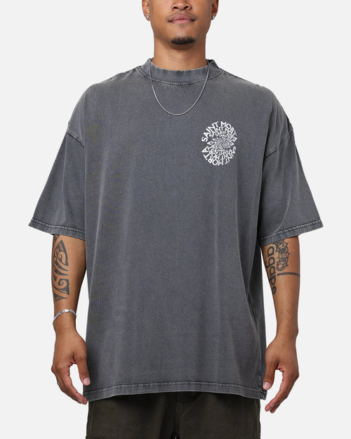 Saint Morta Vortex Mock T-Shirt Washed Charcoal