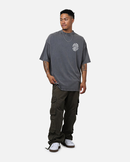 Saint Morta Vortex Mock T-Shirt Washed Charcoal