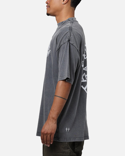Saint Morta Vortex Mock T-Shirt Washed Charcoal