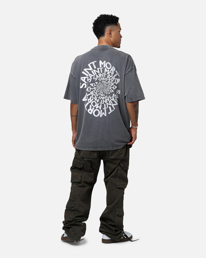 Saint Morta Vortex Mock T-Shirt Washed Charcoal