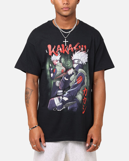 Goat Crew X Naruto Kakashi Vintage T-Shirt Black