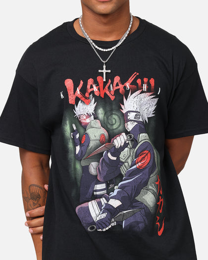 Goat Crew X Naruto Kakashi Vintage T-Shirt Black